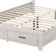 Grand lit plateforme avec rangement Bridgeview