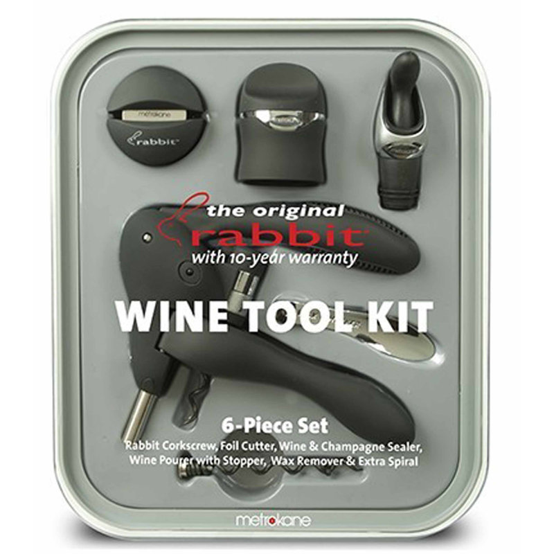 Rabbit 6-Piece Wine Bar Tool Set