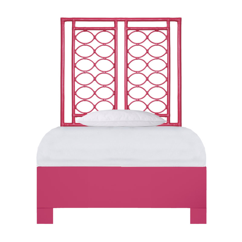 Lit standard à profil bas Infinity, Simple, Rose vif