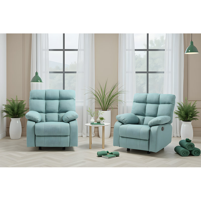 Tampere Gray Fabric Rocker Recliner, Gray