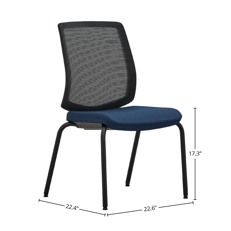 Malve Foam Padding Office Chair, Navy