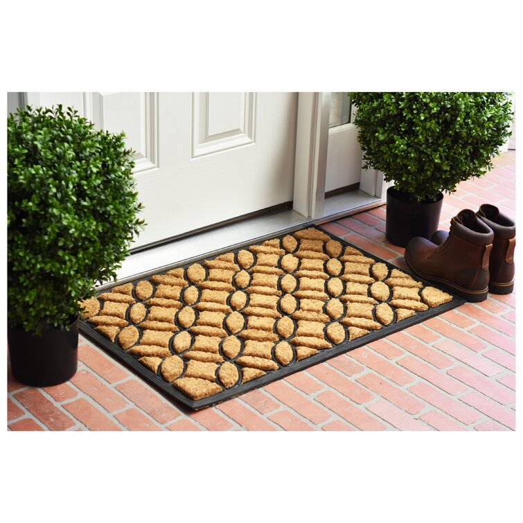 Altarik Non-Slip Geometric Outdoor Doormat