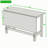 Farmhouse Drop Leaf Extendable Dining Table with Rectangular Kitchen Table and H-Shape Base-971142931