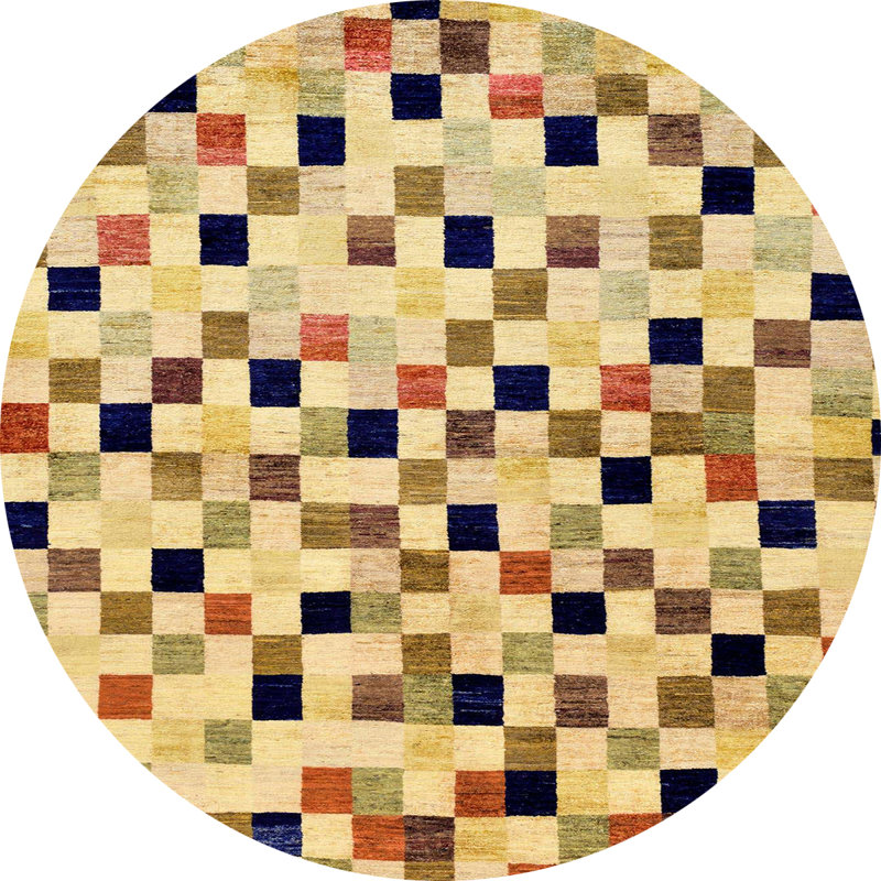 Abstract Indoor Rug, Round 3'