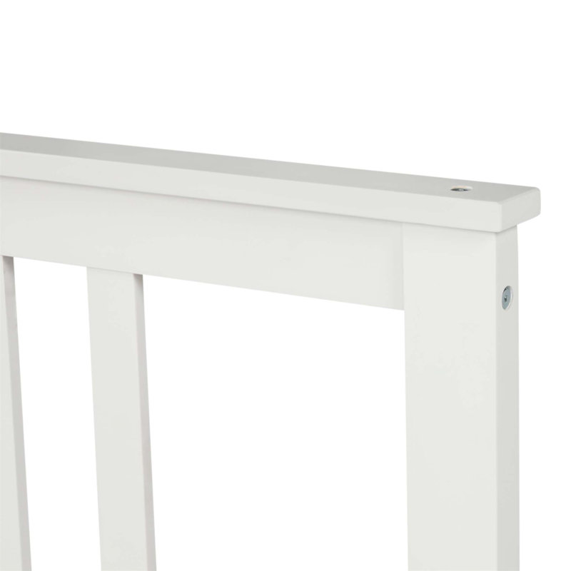 Lit plateforme élégant et durable en bois avec tête et pied de lit à panneaux, parfait pour toute chambre à coucher