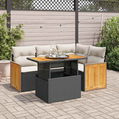 Vidaxl Garden Sofa Set PE Rattan Modular Modular