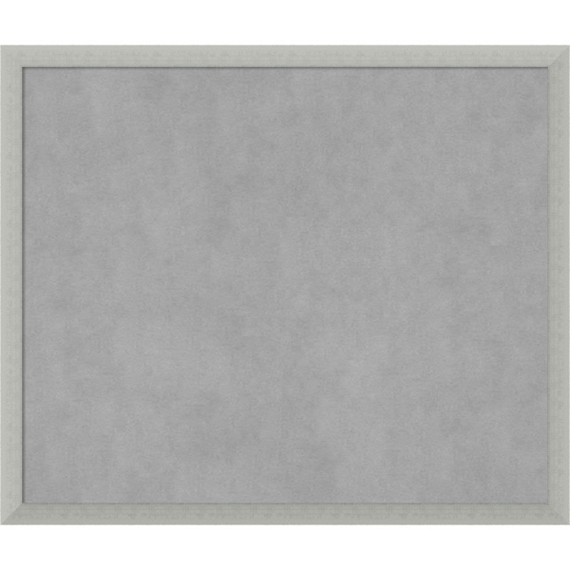 Tableau magnétique encadré feuille d'argent, 22" H x 26" W