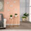 Neutral Textured Ceramic Saucer Planters Set of 2-1932373498