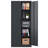 72H Metal Garage Storage Cabinet, Durable Tool Steel Locking Cabinet With Doors And 4 Adjustable Shelves For Home Office, Classroom, And Pantry