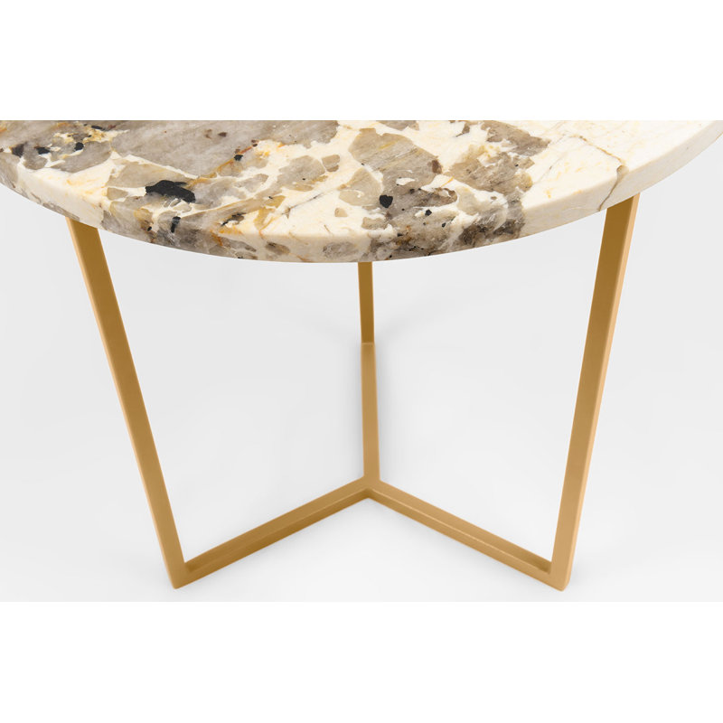 Ahupendra Frame End Table, Gold