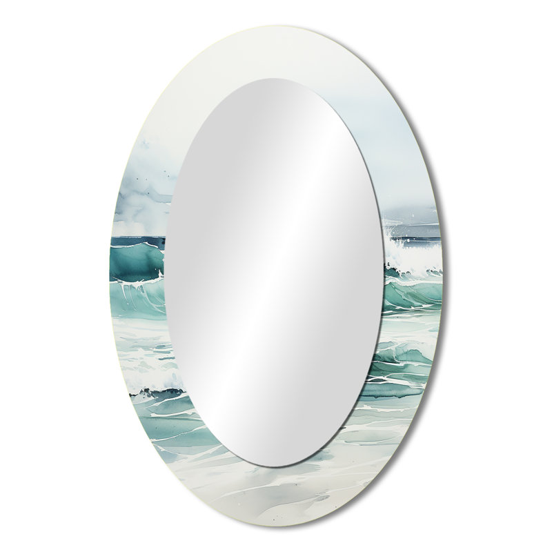Miroir mural turquoise turquoise, 36 po x 24 po