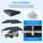 10X20 Ft Portable Garage Replacement Top Canopy Cover, Shelter Tent Party Tent For Car With 46 Ball Bungees Cords Grey (Only Top Cover, Frame Is Not Included)-120557181