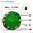 Professional 12Ball Pool Game Set for Adults Art - 12'' Modern Glass Wall Clock
