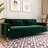 Deondry 85.63" Velvet Square Arm Sofa-484596847