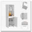 Armoire garde-manger à 1 tablette Forester - blanc