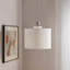 Luminaire suspendu en métal avec abat-jour tambour