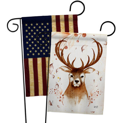 Drapeau de jardin à 2 côtés en polyester 18 x 13 po