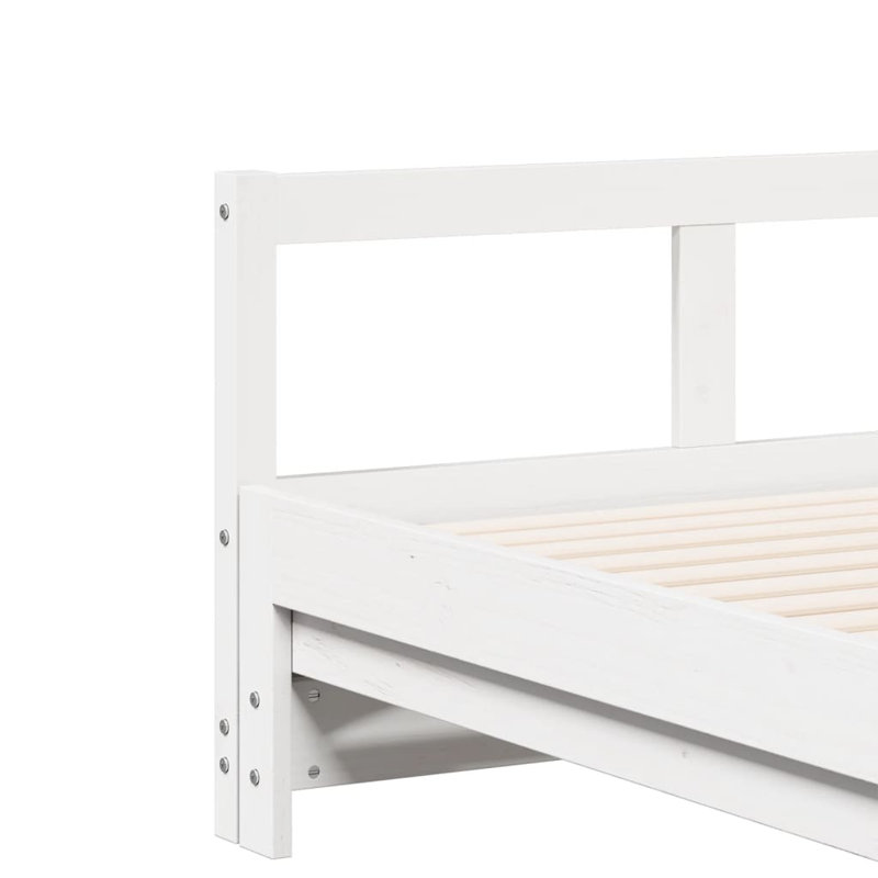 Rezo Solid Wood Daybed, European Single (90 x 200cm), White