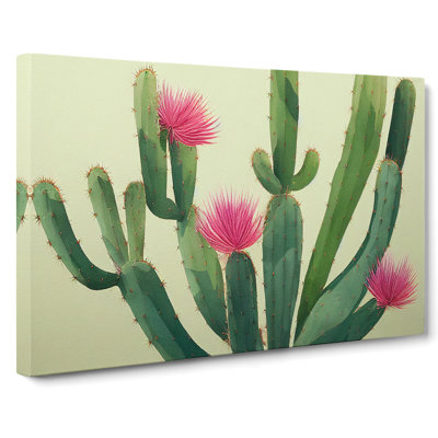 Stimulating Cactus - Wrapped Canvas Print