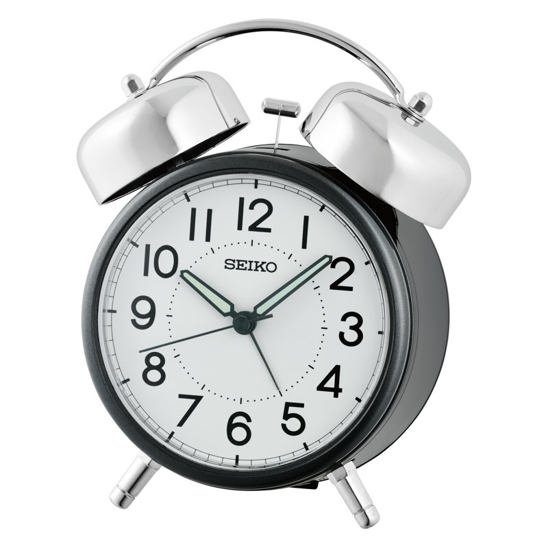 Alarme de chevet, quartz, Noir