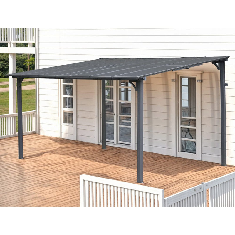 Aluminium Wall Gazebo, 240cm H x 400cm W x 300cm D