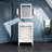 Imanii 24 Inch Transitional Dark Grey Style Bathroom Vanity With Porcelain Top-914591053