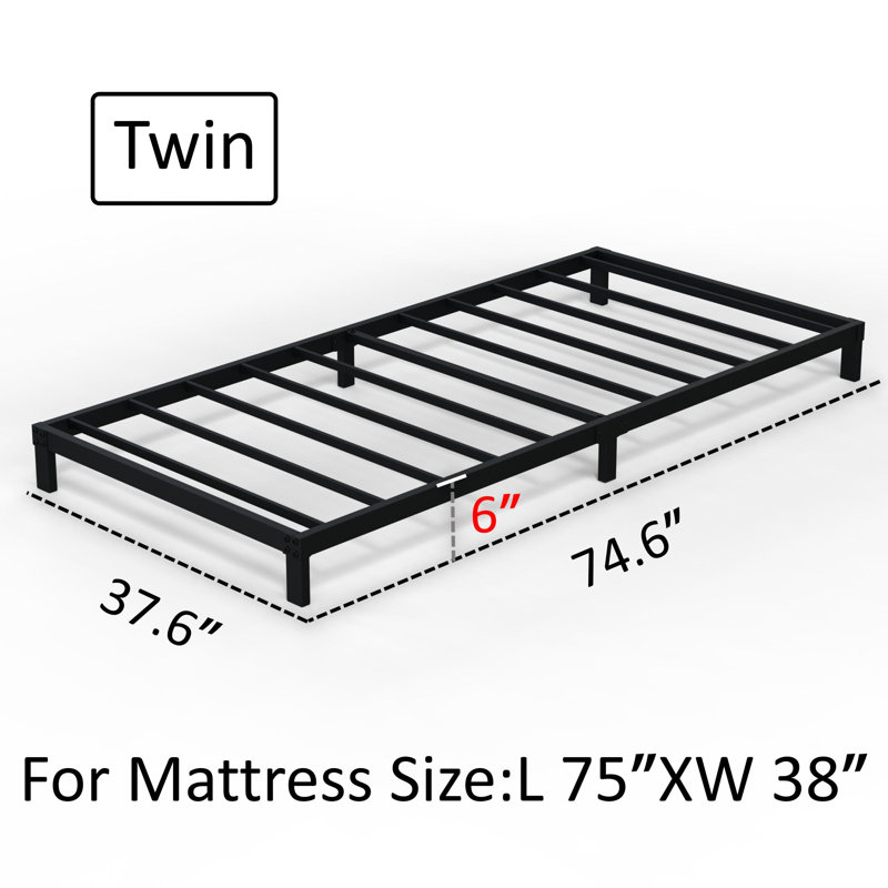Pemberly 6'' Bed Frame, Twin