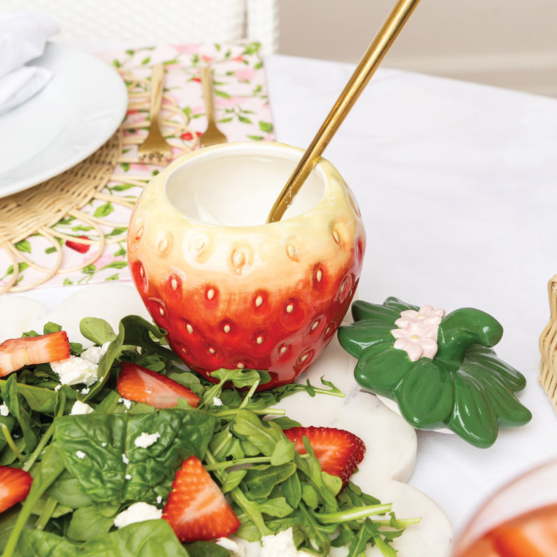 Pot décoratif fraise
