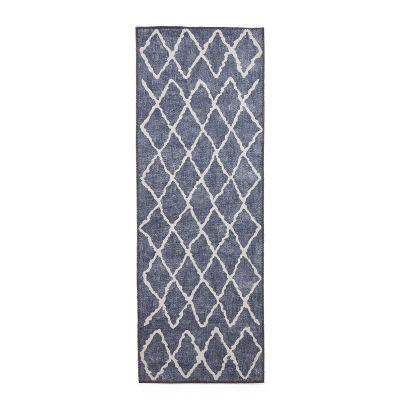Vincenzo Geometric Flat Weave Area Rug, Rectangle 61 x 120cm