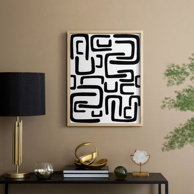 Shuffle II, reproduction encadrée - bois massif