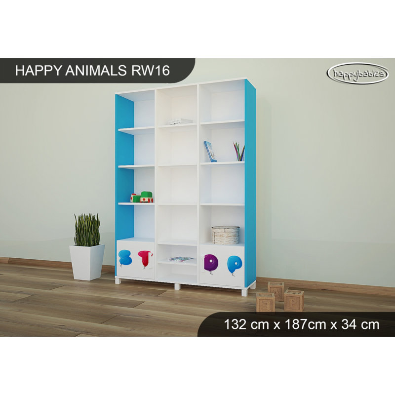 187cm H X 132cm W Kids Bookcase, Blue