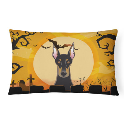  Coussin intérieur / extérieur Halloween Doberman