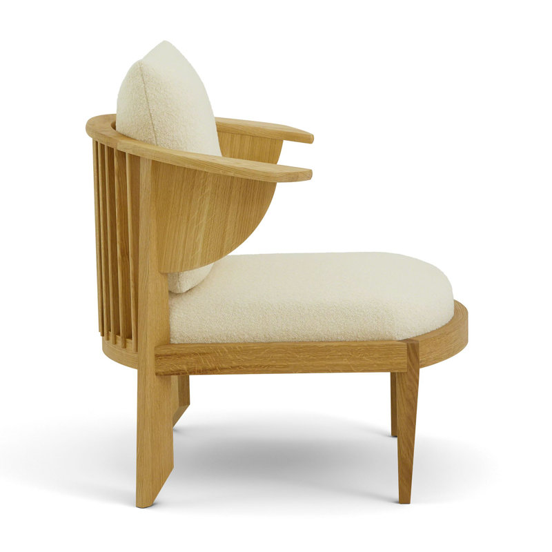 Frank Lloyd Wright Rockford Chair, Natural Oak