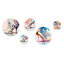 Pink And Blue Art Deco High Heel Boots II - Fashion Shoes Metal Wall Décor