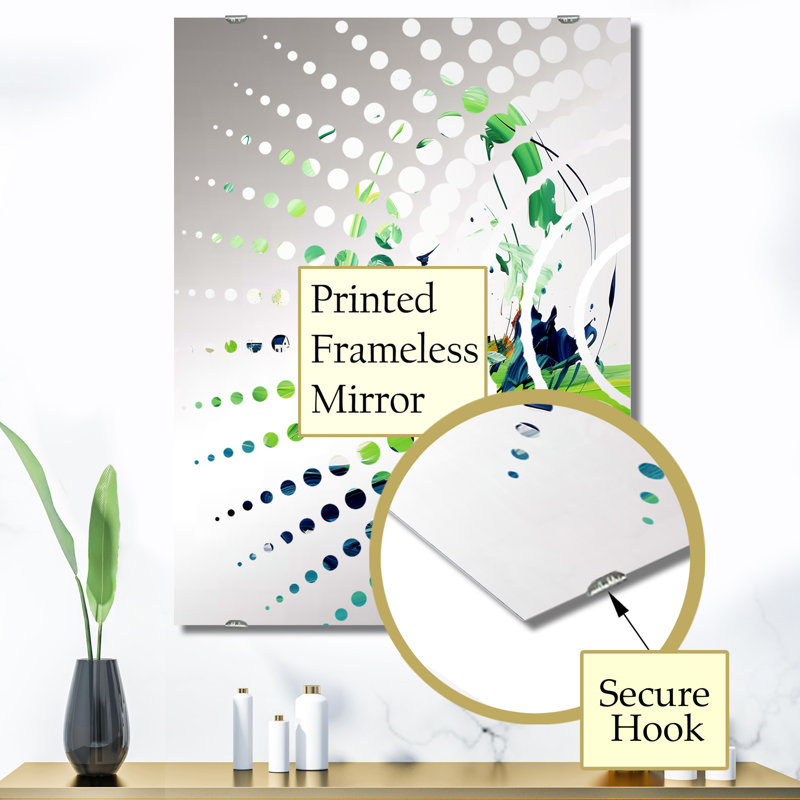 Chessica - Miroir mural décoratif abstrait MIR137888, 40 po x 30 po