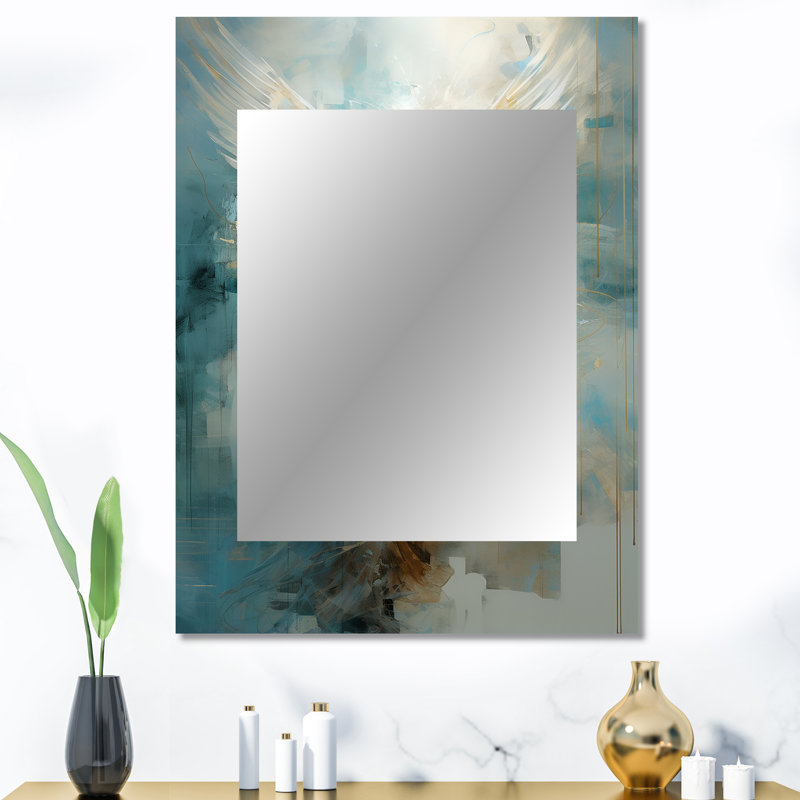Angels Announcement Celestical Christianism I - Christianisme grand miroir, miroir mural décoratif traditionnel, impression d'art en métal