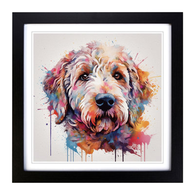 Labradoodle Abstract No.4 - Framed Print