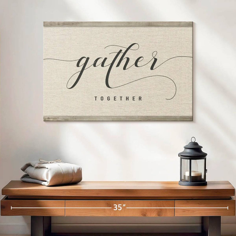 Plaque murale «Gather Together», H 16 po x l 24 po