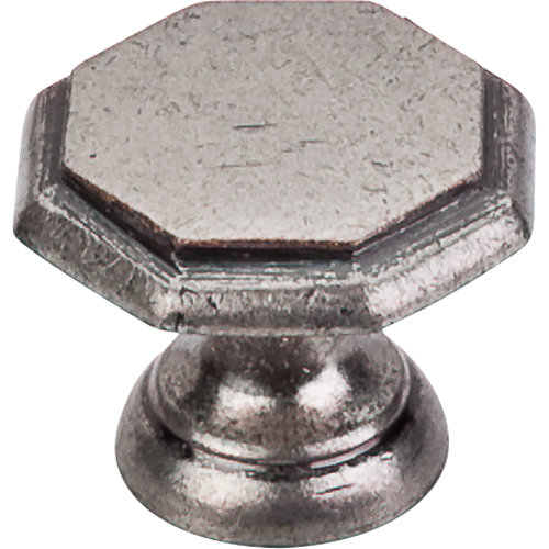 Devon 1 1/4" Diameter Round Knob, Pewter Antique