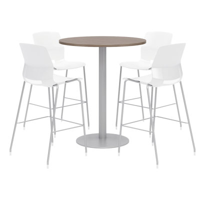42" L Round Breakroom Table and Chair Set