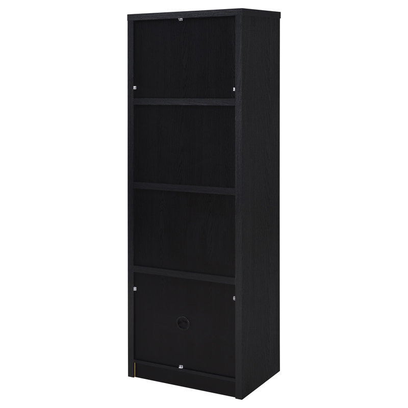 Winfield 3-Sheld Media Tower Entertainment Pier Black
