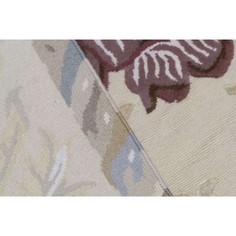 Hand-Knotted High-Quality Cream Area Rug