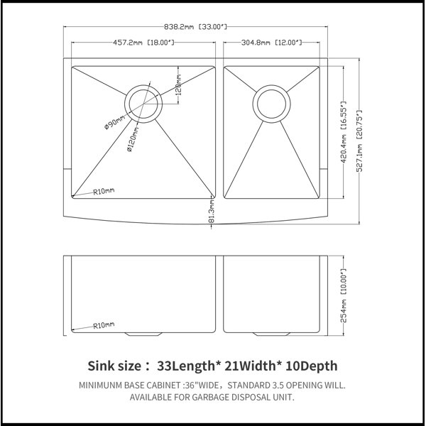 Dimensions du produit