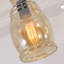 Luminaire suspendu de style cloches en grappe en verre cognac noir à 3 lumières Nickelson