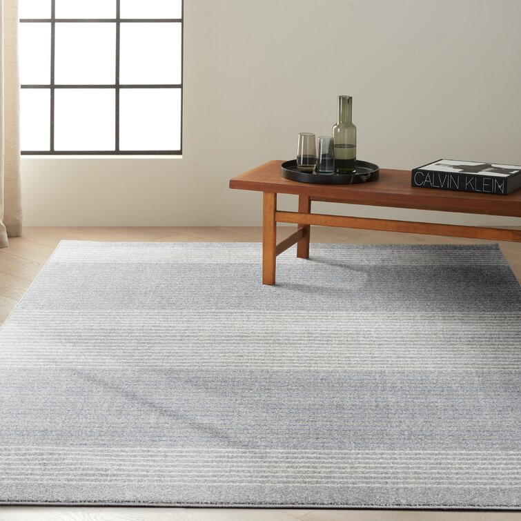 Oh Happy Home! Grid Grey Washable Cotton Area Rug Free Shipping - Rugs by  Roo