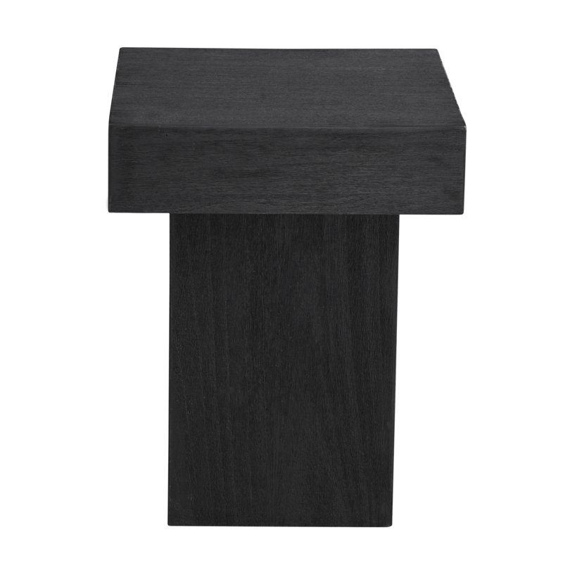 Alibi End Table, 18" H x 14" W x 14" D, Dusty Black