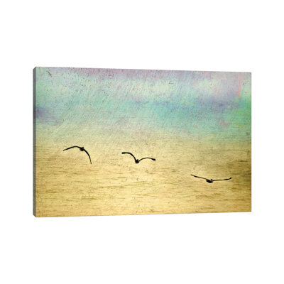 " Seagulls In The Sky II " by Ynon Mabat Painting Print