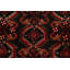 Tapis unique en laine noué à la main 3 pi 5 po x 6 pi 1 po nouvel âge Kenneisha - rouge / beige / noir