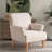 Upholstered Wooden Armchair-942644187