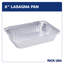 RICK USA: moule à Lasagne de 8 po - paquet de 25 - feuille d'aluminium jetable, cuisson et cuisson polyvalentes, durable, gril-four-congélateur-lavable au lave-vaisselle, recyclable